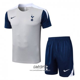 Chandal del Tottenham Hotspur 2025-2026 Manga Corta Gris - Pantalon Corto