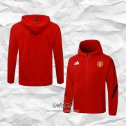 Chaqueta con Capucha del Manchester United 2025-2026 Rojo