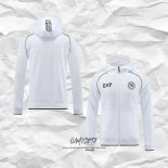 Chaqueta con Capucha del Napoli 2023-2024 Blanco