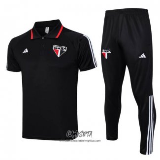 Conjunto Polo del Sao Paulo 2023-2024 Negro