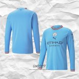 Primera Camiseta Manchester City 2022-2023 Manga Larga