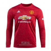Primera Camiseta Manchester United 2020-2021 Manga Larga