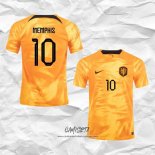 Primera Camiseta Paises Bajos Jugador Memphis 2022