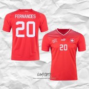 Primera Camiseta Suiza Jugador Fernandes 2022