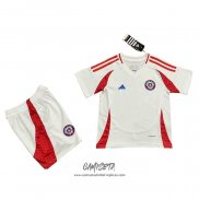 Segunda Camiseta Chile 2024 Nino