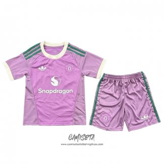 Segunda Camiseta Manchester United Portero 2026-2027 Nino