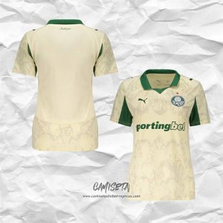 Segunda Camiseta Palmeiras 2025 Mujer Amarillo