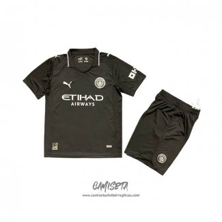 Tercera Camiseta Manchester City 2025-2026 Nino