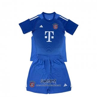 Camiseta Bayern Munich Portero 2025-2026 Nino Azul