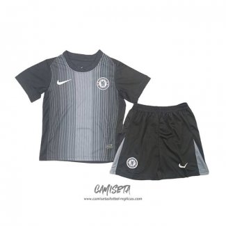 Camiseta Chelsea Portero 2025-2026 Nino Negro