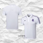 Camiseta Polo del Real Madrid 2025-2026 Blanco Purpura