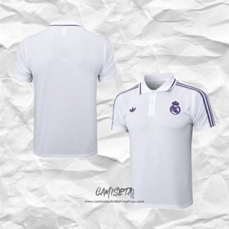 Camiseta Polo del Real Madrid 2025-2026 Blanco Purpura