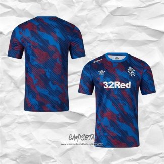 Camiseta Pre Partido del Rangers 2025-2026 Azul