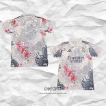 Camiseta Real Madrid Dragon 2025-2026 Blanco Rojo Tailandia