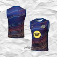 Camiseta de Entrenamiento Barcelona 2025-2026 Sin Mangas Amarillo Azul