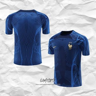 Camiseta de Entrenamiento Francia 2022-2023 Azul Oscuro