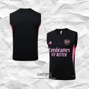 Camiseta de Entrenamiento Inter Miami 2025-2026 Sin Mangas Negro Rosa