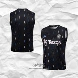 Camiseta de Entrenamiento Manchester United 2023-2024 Sin Mangas Negro