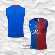 Camiseta de Entrenamiento Paris Saint-Germain 2025-2026 Sin Mangas Azul Rojo