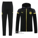 Chandal con Capucha del Borussia Dortmund 2024-2025 Negro