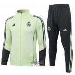 Chandal de Chaqueta del Real Madrid 2025-2026 Nino Verde Negro