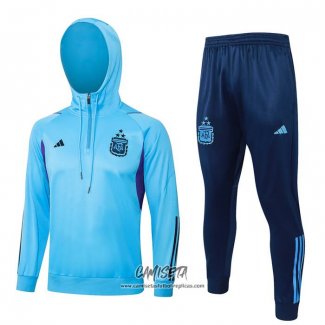 Chandal de Sudadera del Argentina 2023-2024 Nino Azul