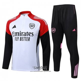 Chandal de Sudadera del Arsenal 2025-2026 Nino Blanco