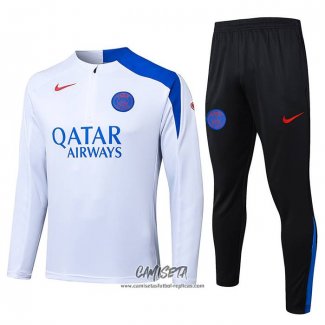 Chandal de Sudadera del Paris Saint-Germain 2025-2026 Nino Blanco