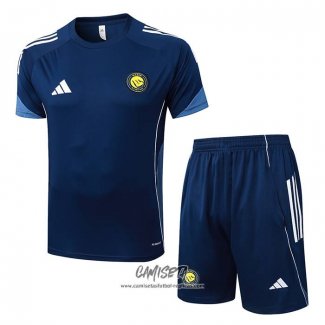 Chandal del Al Nassr 2025-2026 Manga Corta Azul - Pantalon Corto
