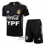 Chandal del Argentina 2025-2026 Manga Corta Negro - Pantalon Corto