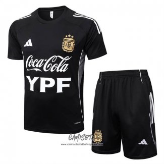 Chandal del Argentina 2025-2026 Manga Corta Negro - Pantalon Corto