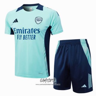 Chandal del Arsenal 2024-2025 Manga Corta Verde - Pantalon Corto