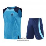 Chandal del Atletico Madrid 2022-2023 Sin Mangas Azul