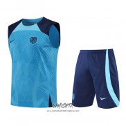 Chandal del Atletico Madrid 2022-2023 Sin Mangas Azul