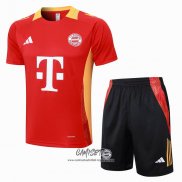 Chandal del Bayern Munich 2024-2025 Manga Corta Rojo - Pantalon Corto