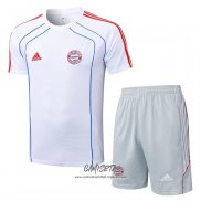 Chandal del Bayern Munich 2025-2026 Manga Corta Blanco - Pantalon Corto