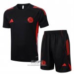Chandal del Bayern Munich 2025-2026 Manga Corta Negro - Pantalon Corto