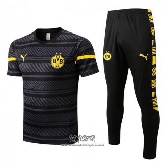 Chandal del Borussia Dortmund 2022-2023 Manga Corta Gris