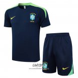 Chandal del Brasil 2024-2025 Manga Corta Azul - Pantalon Corto