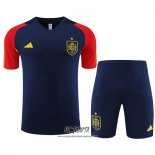 Chandal del Espana 2023-2024 Manga Corta Azul - Pantalon Corto