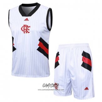 Chandal del Flamengo 2023-2024 Sin Mangas Blanco