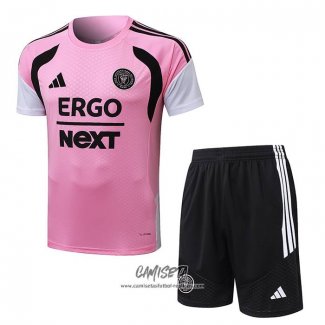 Chandal del Inter Miami 2026-2027 Manga Corta Rosa - Pantalon Corto