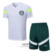 Chandal del Palmeiras 2023-2024 Manga Corta Blanco - Pantalon Corto