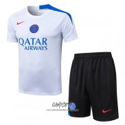 Chandal del Paris Saint-Germain 2025-2026 Manga Corta Blanco - Pantalon Corto