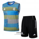Chandal del Real Madrid 2025-2026 Sin Mangas Azul Verde