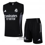Chandal del Real Madrid 2025-2026 Sin Mangas Negro