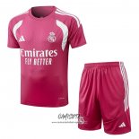 Chandal del Real Madrid 2026-2027 Manga Corta Rosa - Pantalon Corto