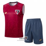 Chandal del Sao Paulo 2025-2026 Sin Mangas Rojo
