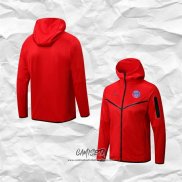 Chaqueta con Capucha del Paris Saint-Germain Jordan 2022-2023 Rojo