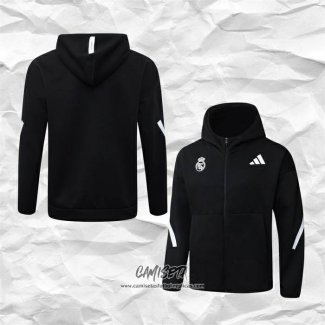 Chaqueta con Capucha del Real Madrid 2025-2026 Negro
